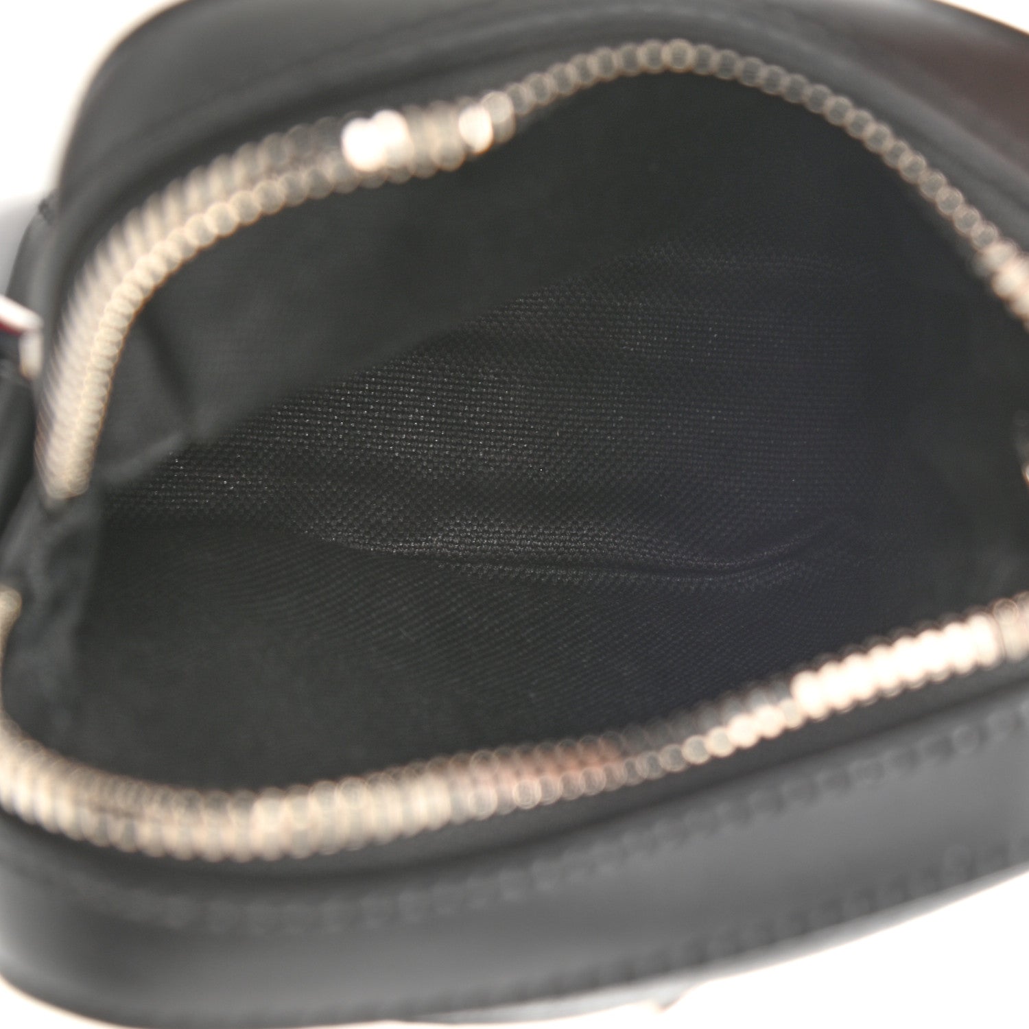 Gucci GG Supreme Monogram Appia Calfskin Web Small Camera Messenger Bag Black Grey 5 of 10