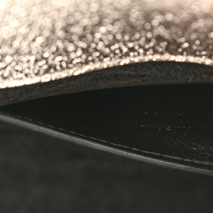 Saint Laurent Metallic Calfskin  Star Studded Monogram Wallet on Chain Pale Gold 7 of 13