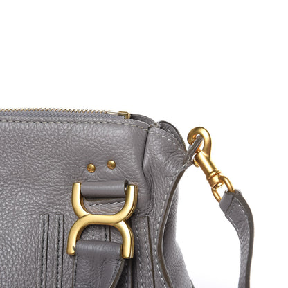 Chloe Calfskin Small Marcie Satchel Cashmere Grey 11 of 11
