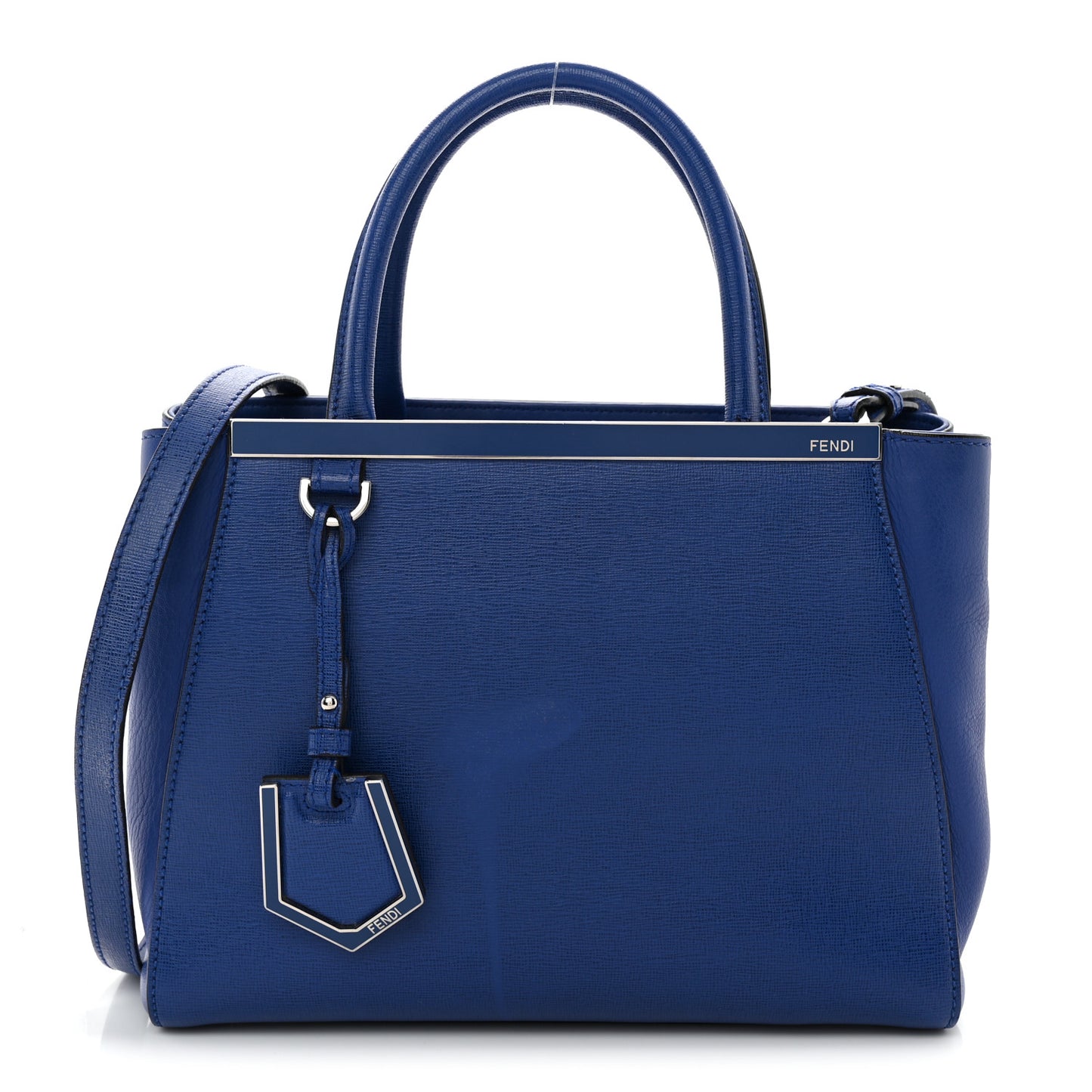 Vitello Elite Petite 2Jours Tote Blue Neon