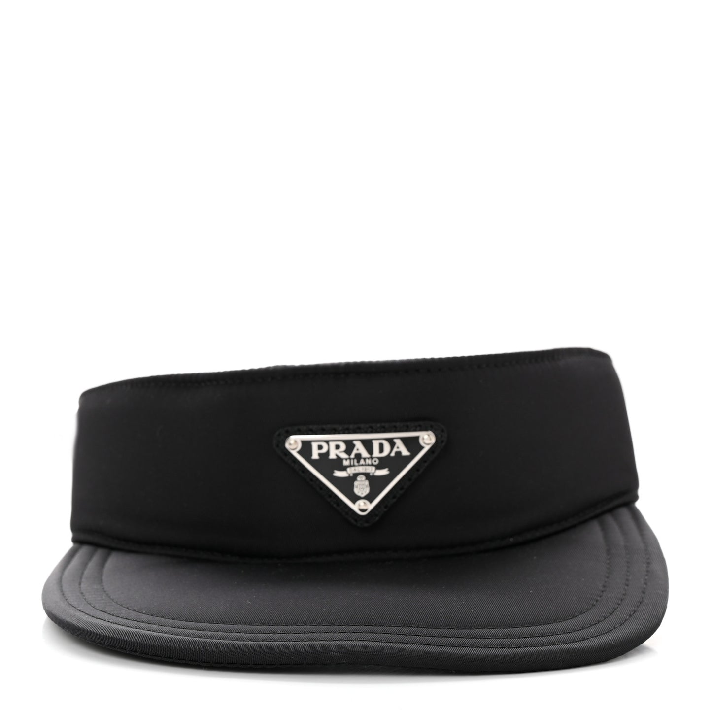Nylon Triango Metal Triangle Logo Womens Visor M Black
