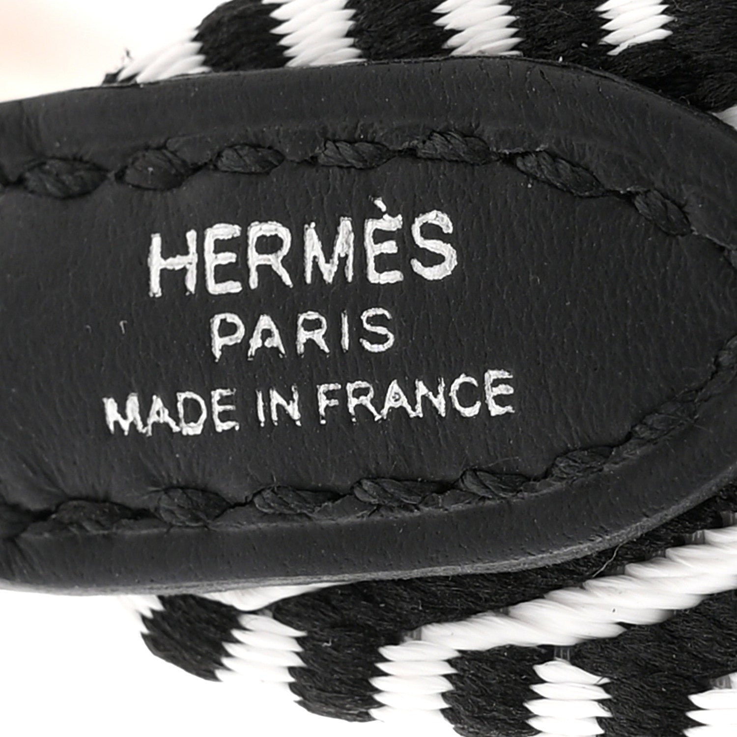 Hermes Toile Swift 25mm Sangle Cavale Shoulder Strap Black Ecru 3 of 5