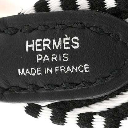 Hermes Toile Swift 25mm Sangle Cavale Shoulder Strap Black Ecru 3 of 5