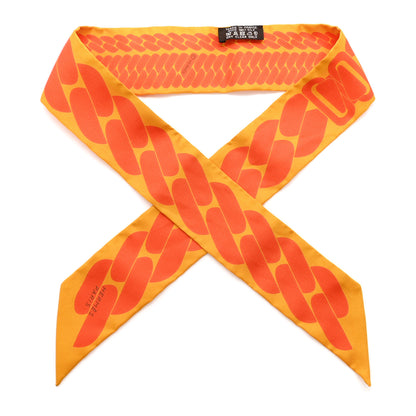 Hermes Silk Clic C'est Noue Twilly Jaune d'Or Orange 1 of 4
