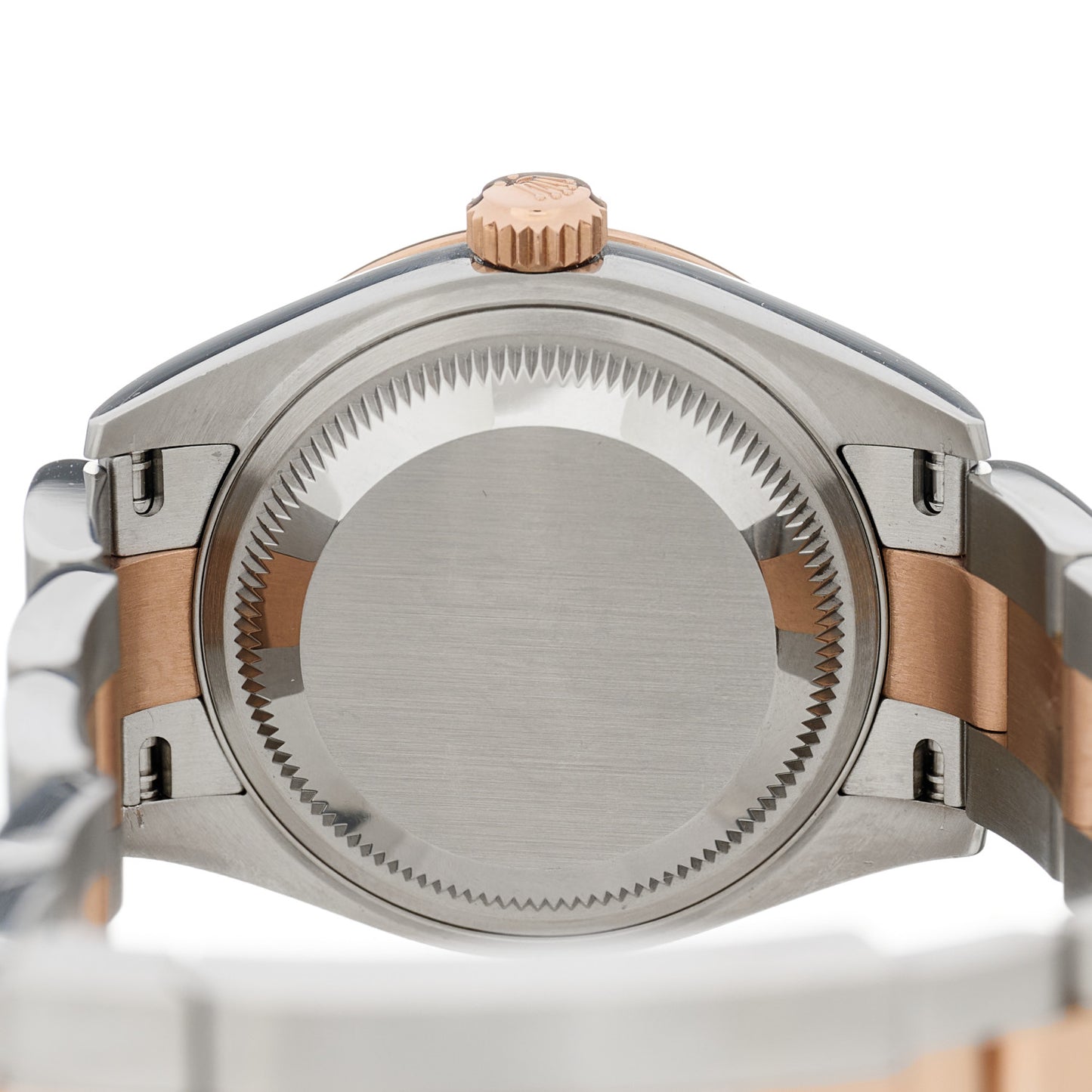 Stainless Steel 18K Everose Gold Diamond 28mm Oyster Perpetual Datejust Watch Chocolate 279381RBR