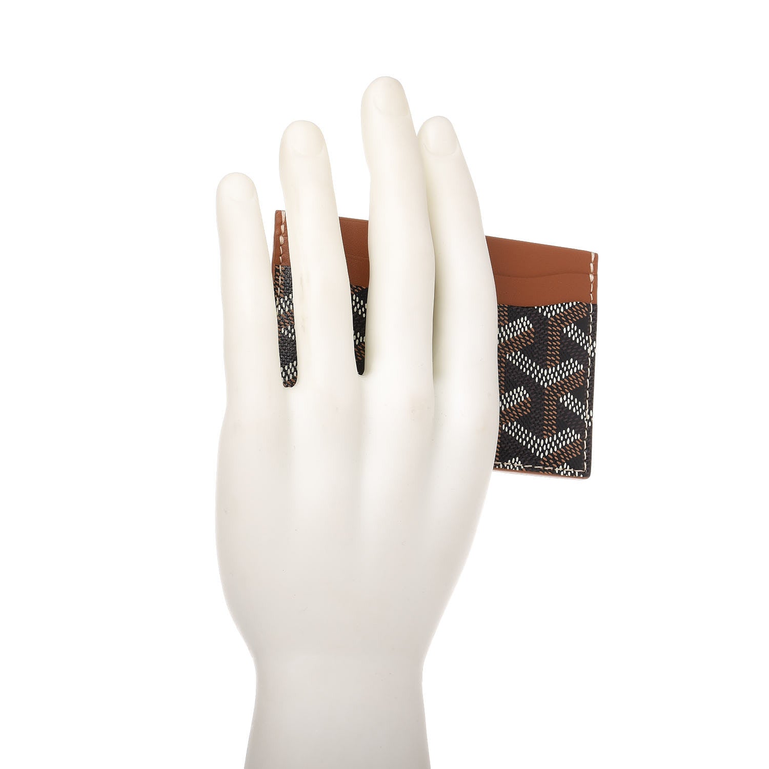 Goyard Goyardine Saint Sulpice Card Holder Black Gold 2 of 8