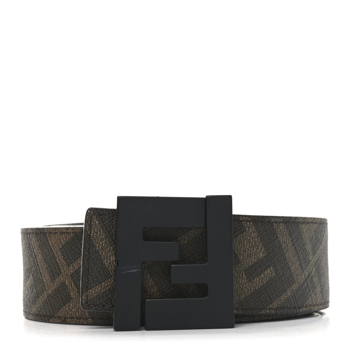 Cuoio Romano Glazed Fabric Enamel FF 1974 Reversible Belt 100 40 Black