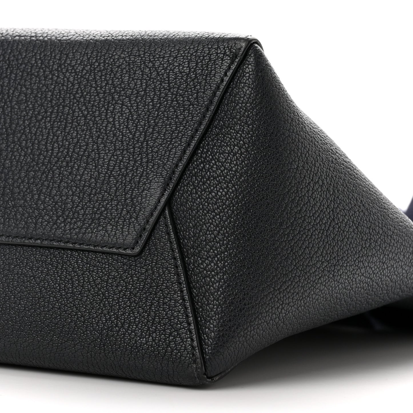Soft Grained Calfskin Small Sangle Bucket Bag Navy