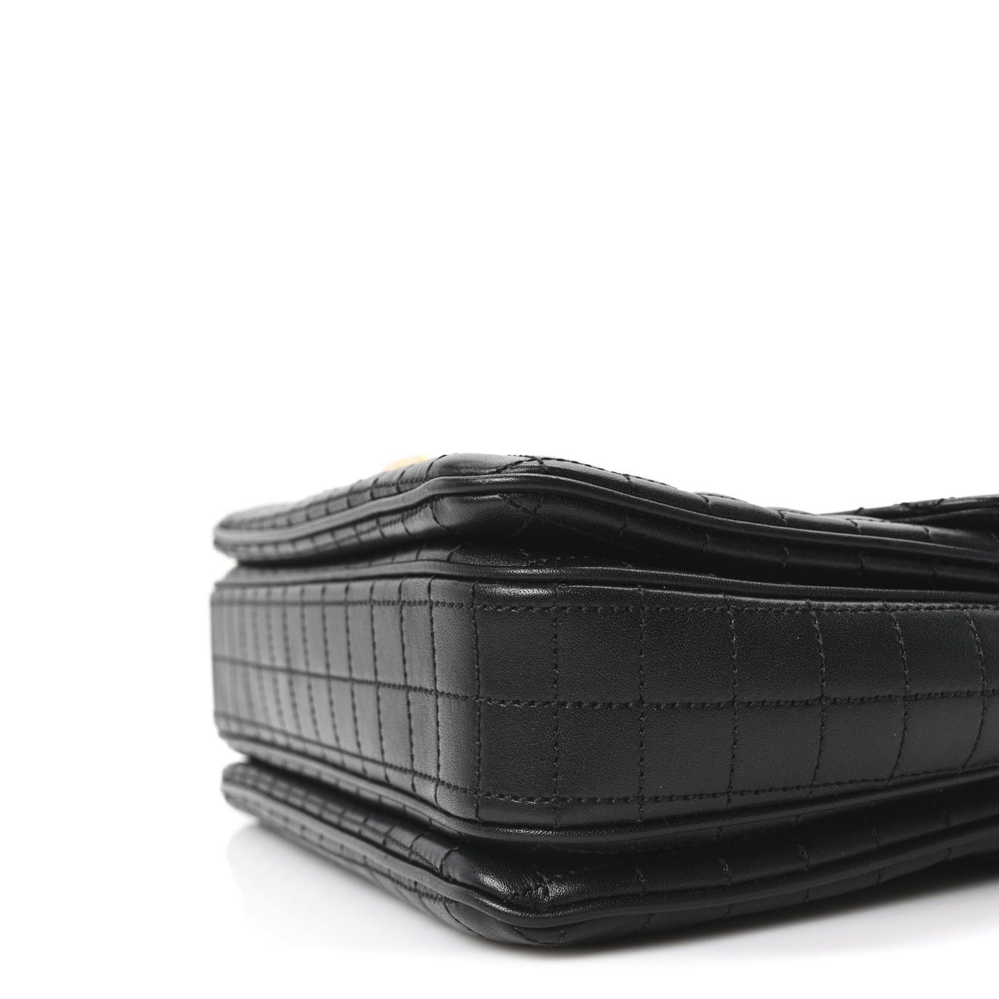 Calfskin Quilted Medium C Bag Black