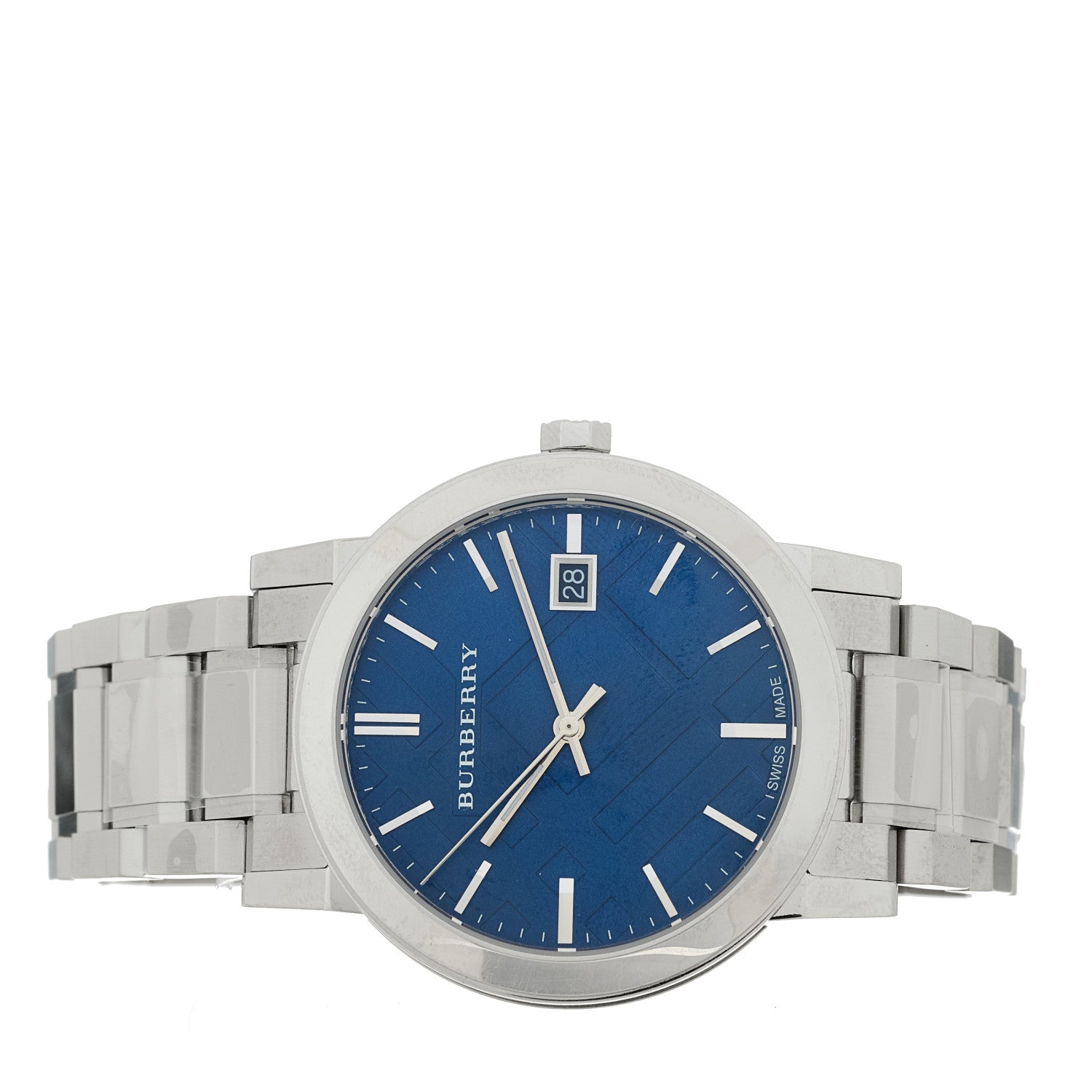 Burberry Stainless Steel 38mm The City Quartz Watch Blue BU9031