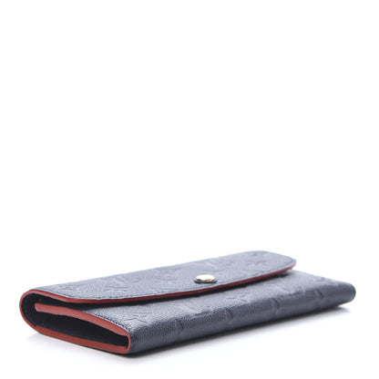 Louis Vuitton Empreinte Emilie Wallet Marine Rouge 4 of 8