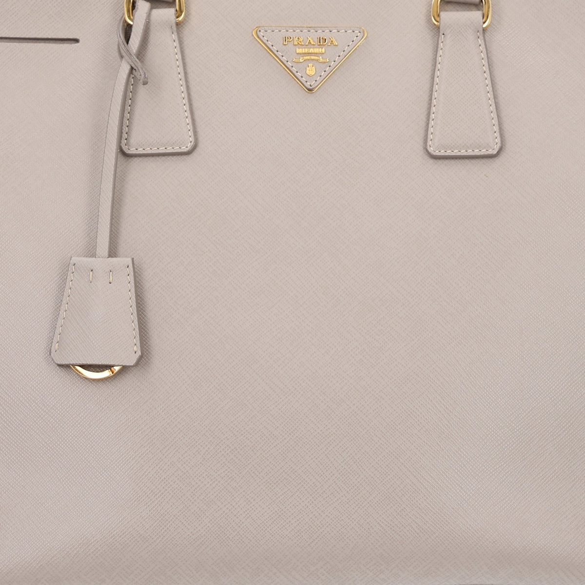 Saffiano Lux Large Galleria Double Zip Tote Argilla