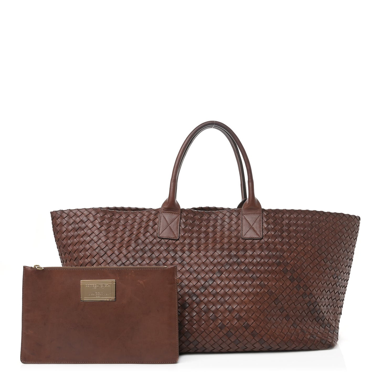Nappa Intrecciato Large Cabat Brown