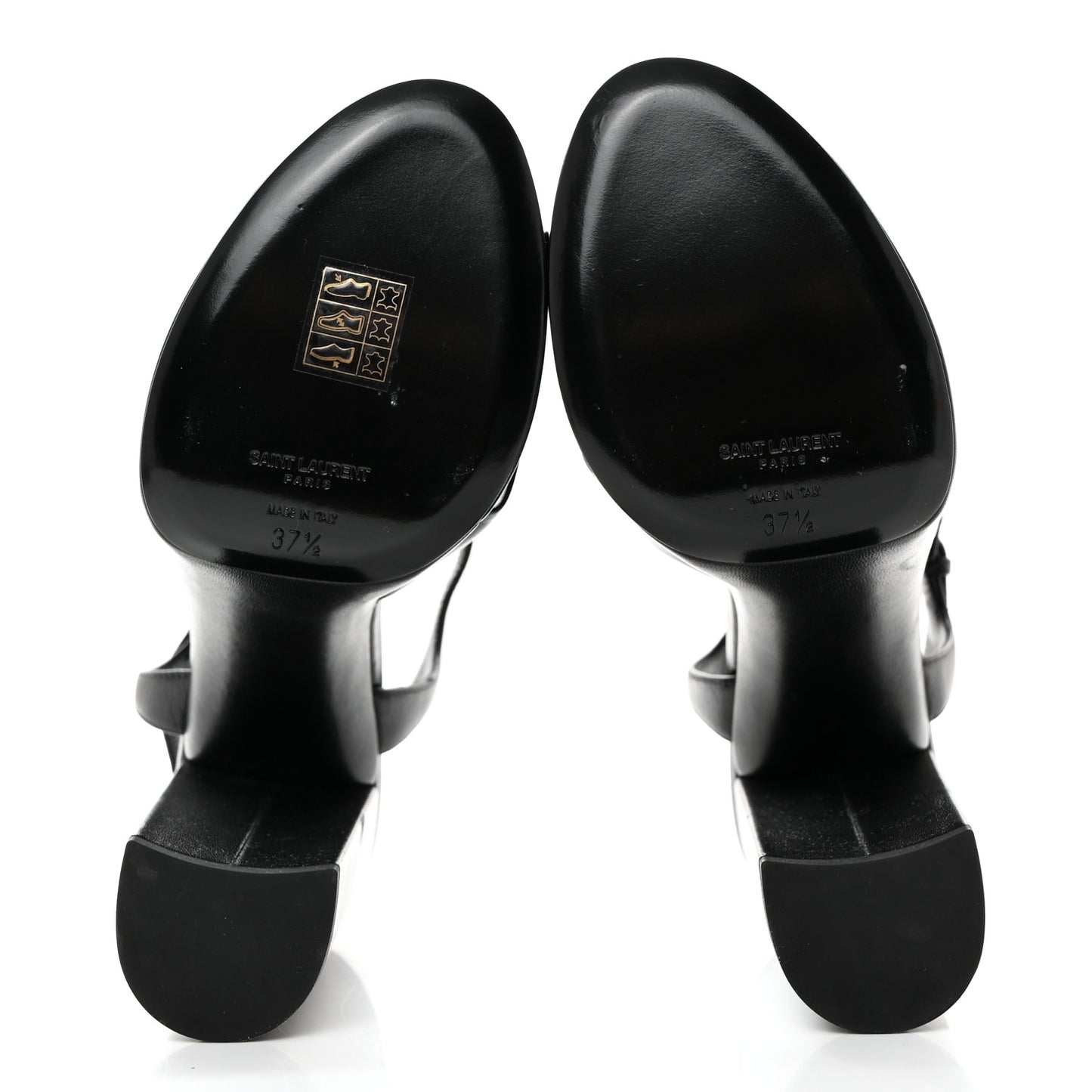 Vendome Bianca 85 Platform Sandals 37.5 Black
