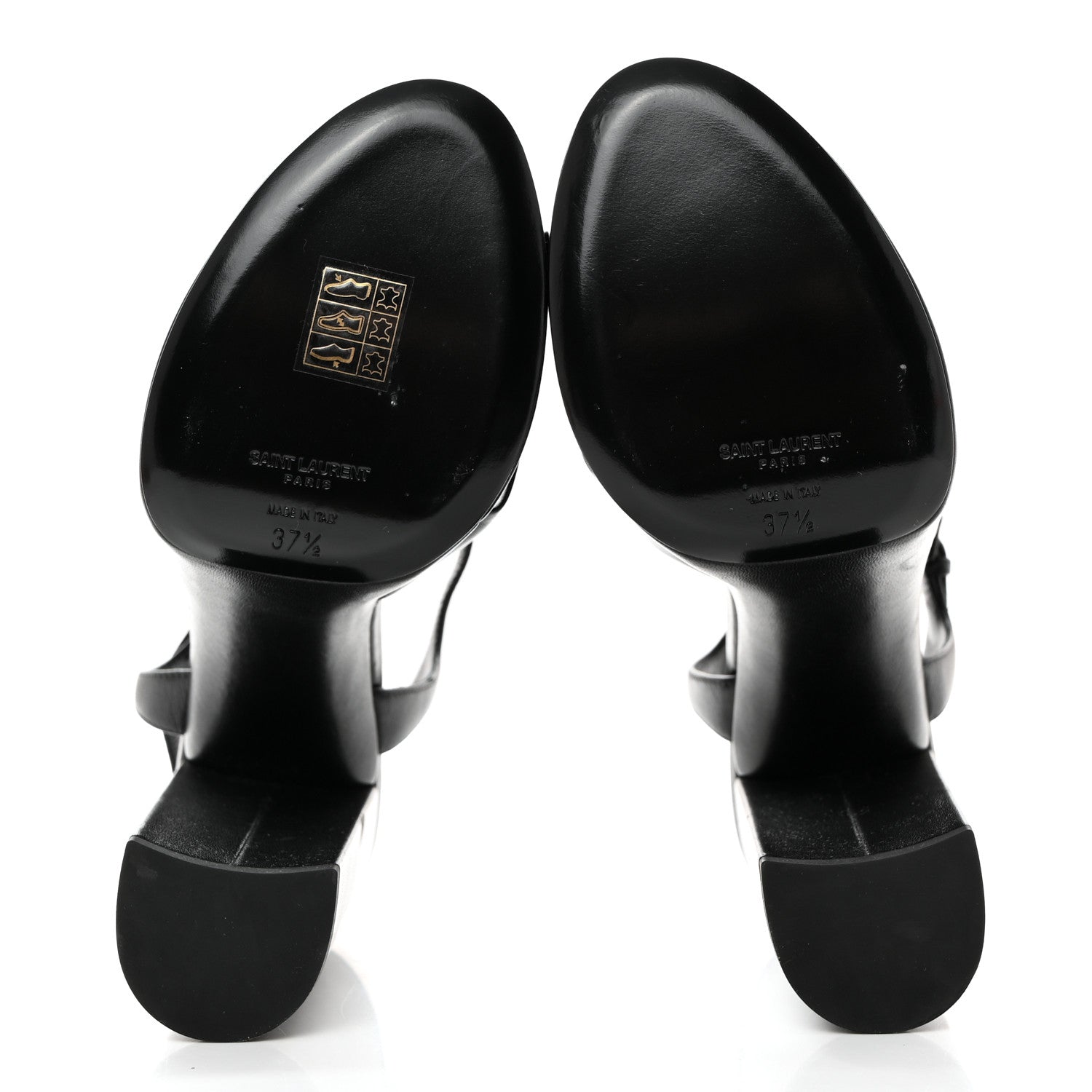 Saint Laurent Vendome Bianca 85 Platform Sandals 37.5 Black 5 of 8
