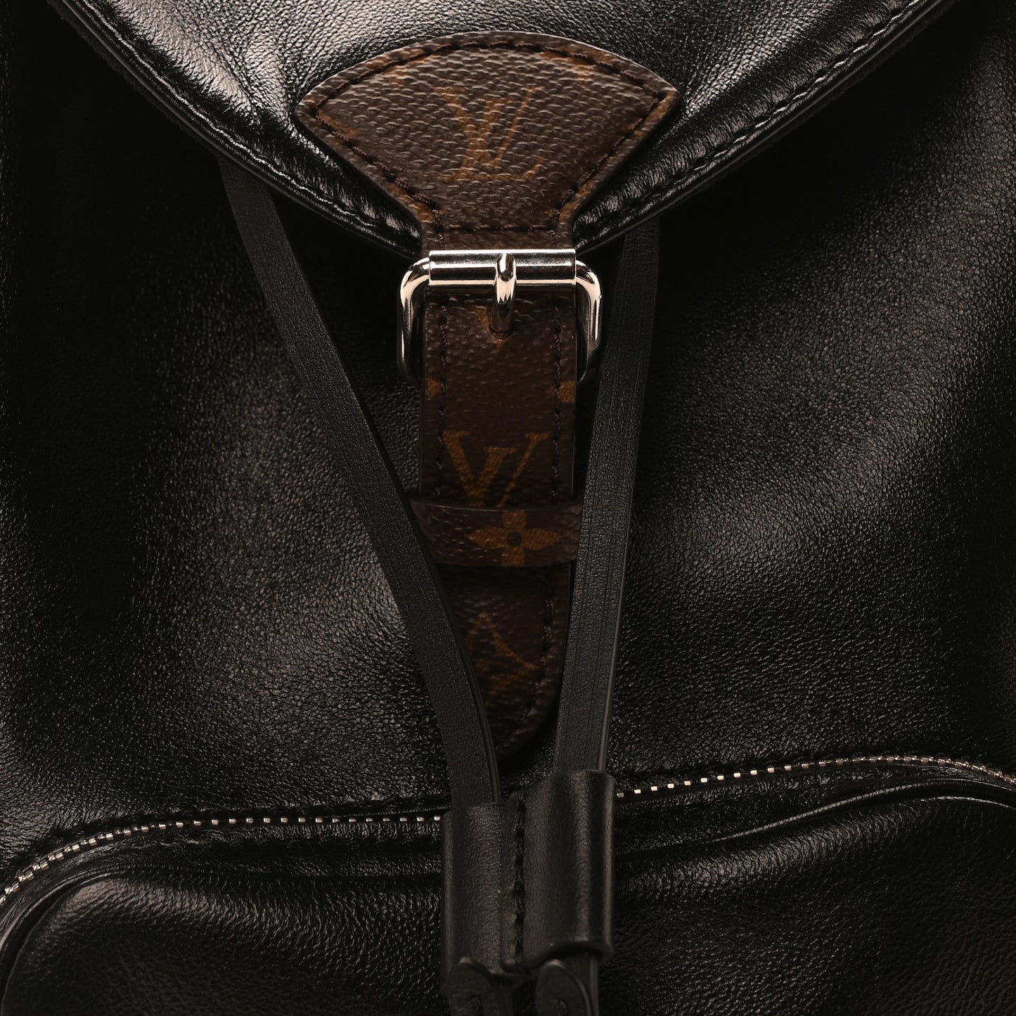 Lambskin Monogram Montsouris Vibe PM Black