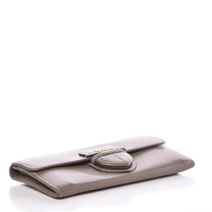 Prada City Calf Continental Flap Wallet Argilla 4 of 18