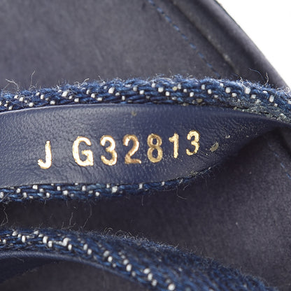 Chanel Denim Sandals 41 Dark Blue 10 of 13