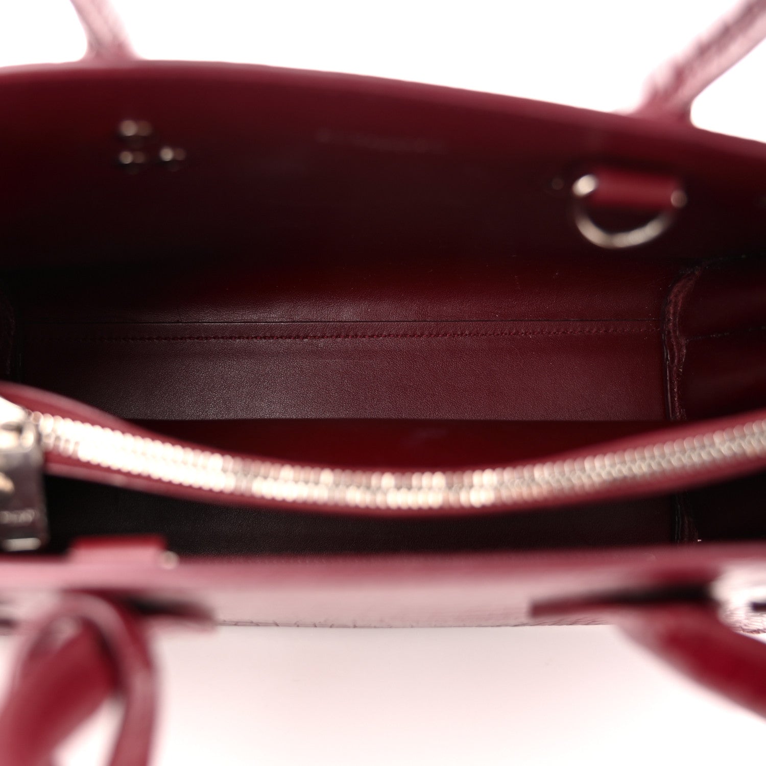 Saint Laurent Calfskin Crocodile Embossed Baby Sac De Jour Red 5 of 10