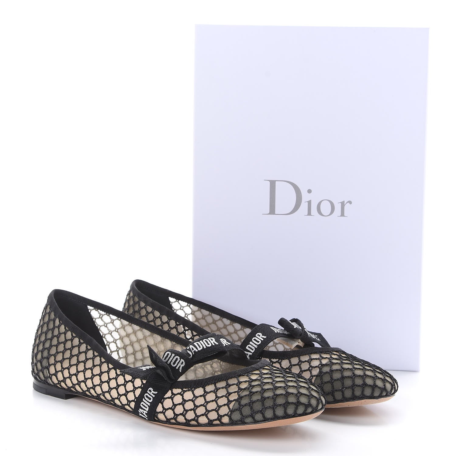 Christian Dior Resille Miss J'Adior Ballet Flat 42 Black 8 of 8