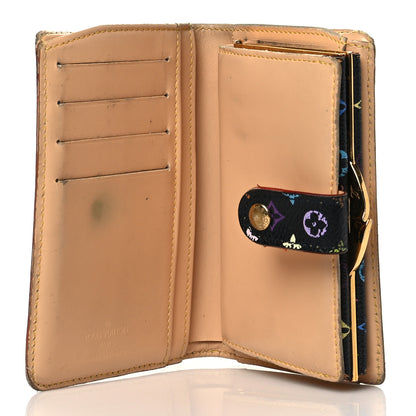 Louis Vuitton Monogram Multicolor French Purse Wallet Black 5 of 17