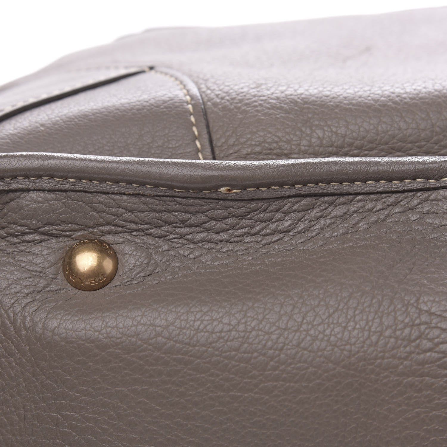 Prada Cervo Deerskin Shoulder Bag Argilla 9 of 13