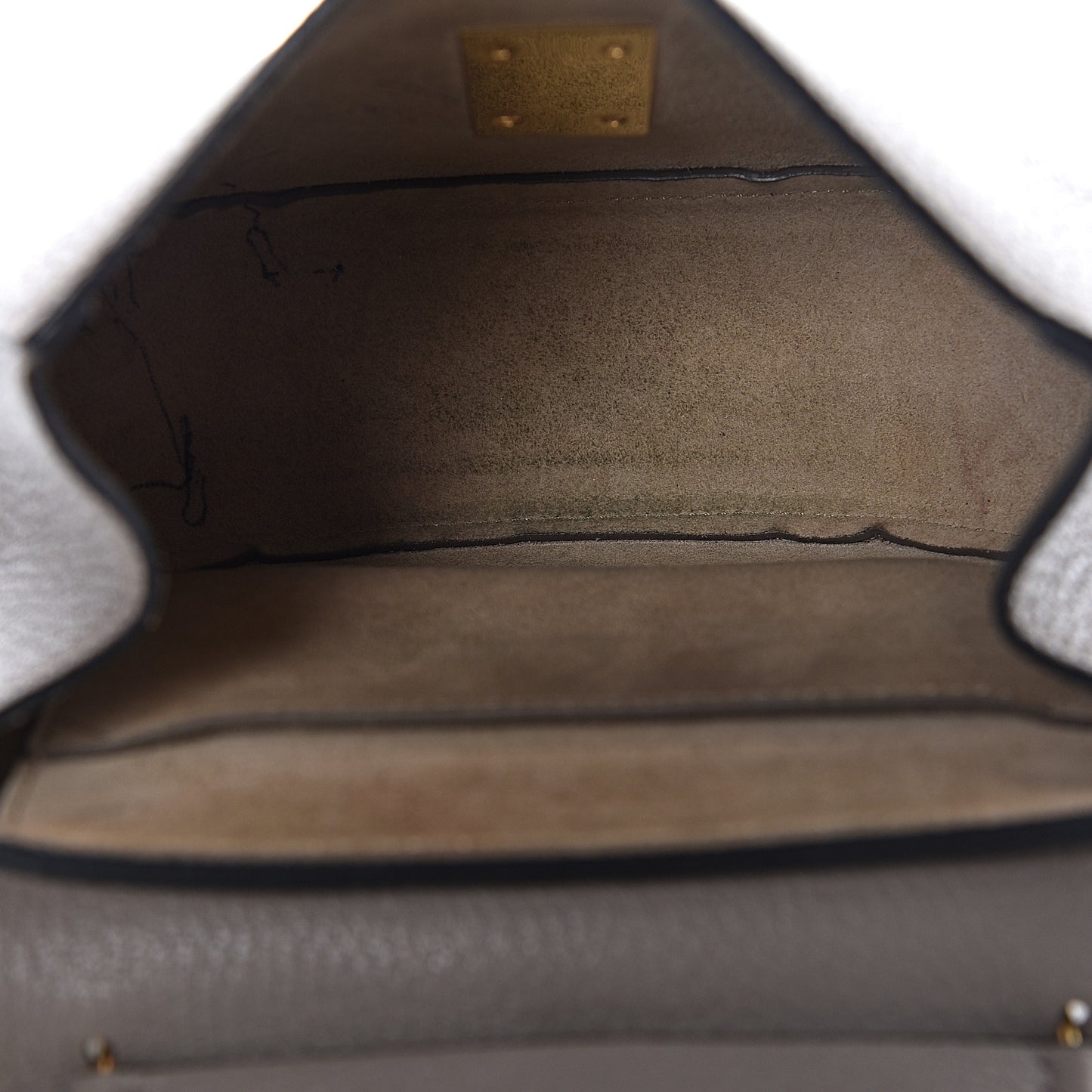 Grained Lambskin Mini Drew Shoulder Bag Motty Grey