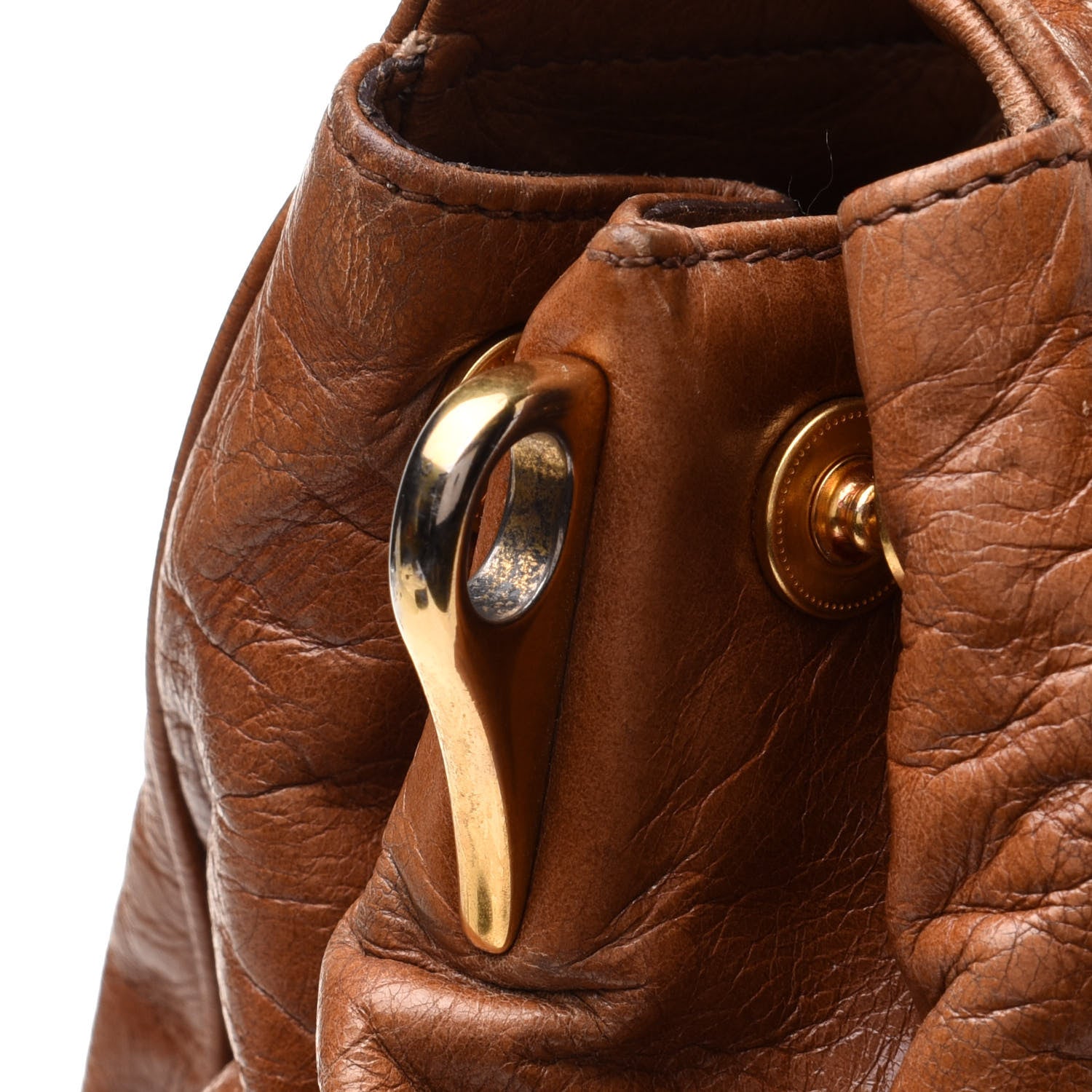 Prada Soft Calf Shopping Tote Brown 18 of 18