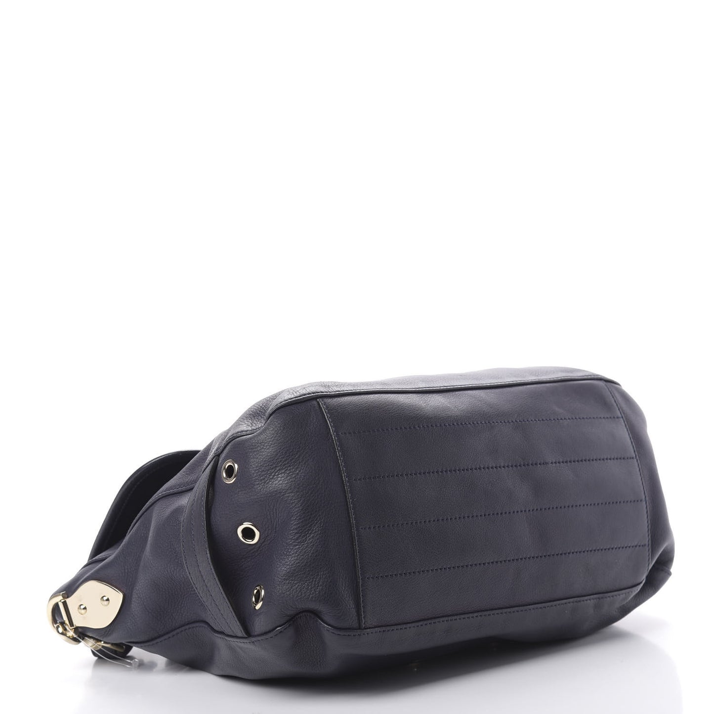 Soft Grain Calfskin Oversized Tillie Satchel Nightshade Blue