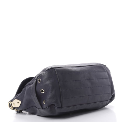 Mulberry Soft Grain Calfskin Oversized Tillie Satchel Nightshade Blue 4 of 15