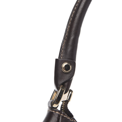 Gucci Monogram Medium D Gold Ring Hobo Dark Brown 12 of 13