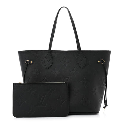 Louis Vuitton Empreinte Monogram Giant Neverfull MM Black 2 of 12