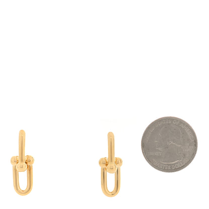 Tiffany 18K Yellow Gold Medium HardWear Link Earrings 2 of 5