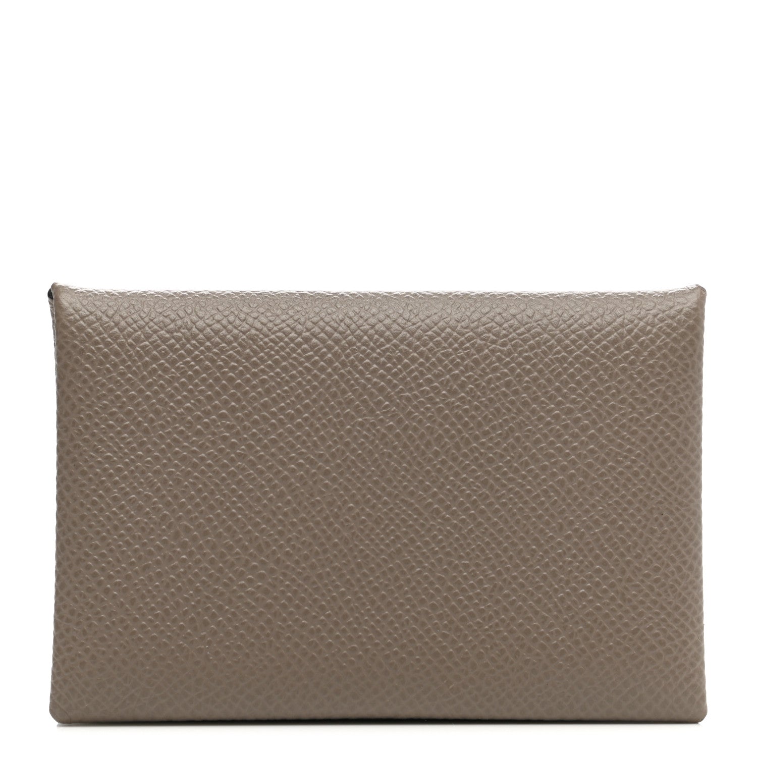 Hermes Epsom Calvi Card Case Etoupe 1 of 8