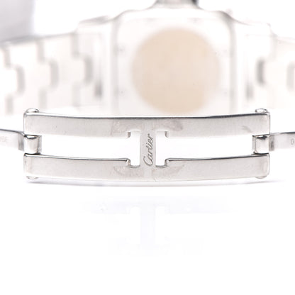 Cartier Stainless Steel 18K Yellow Gold 24mm Santos De Cartier Galbee Quartz Watch 9 of 12