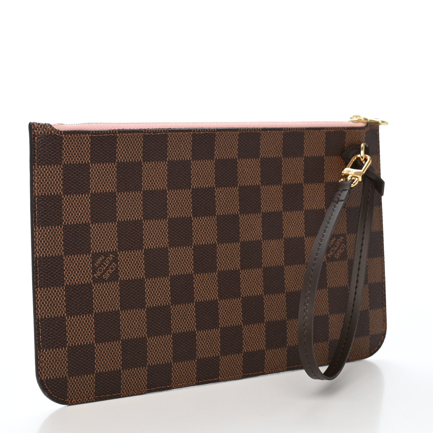 Louis Vuitton Damier Ebene Neverfull MM GM Pochette Rose Ballerine 3 of 7