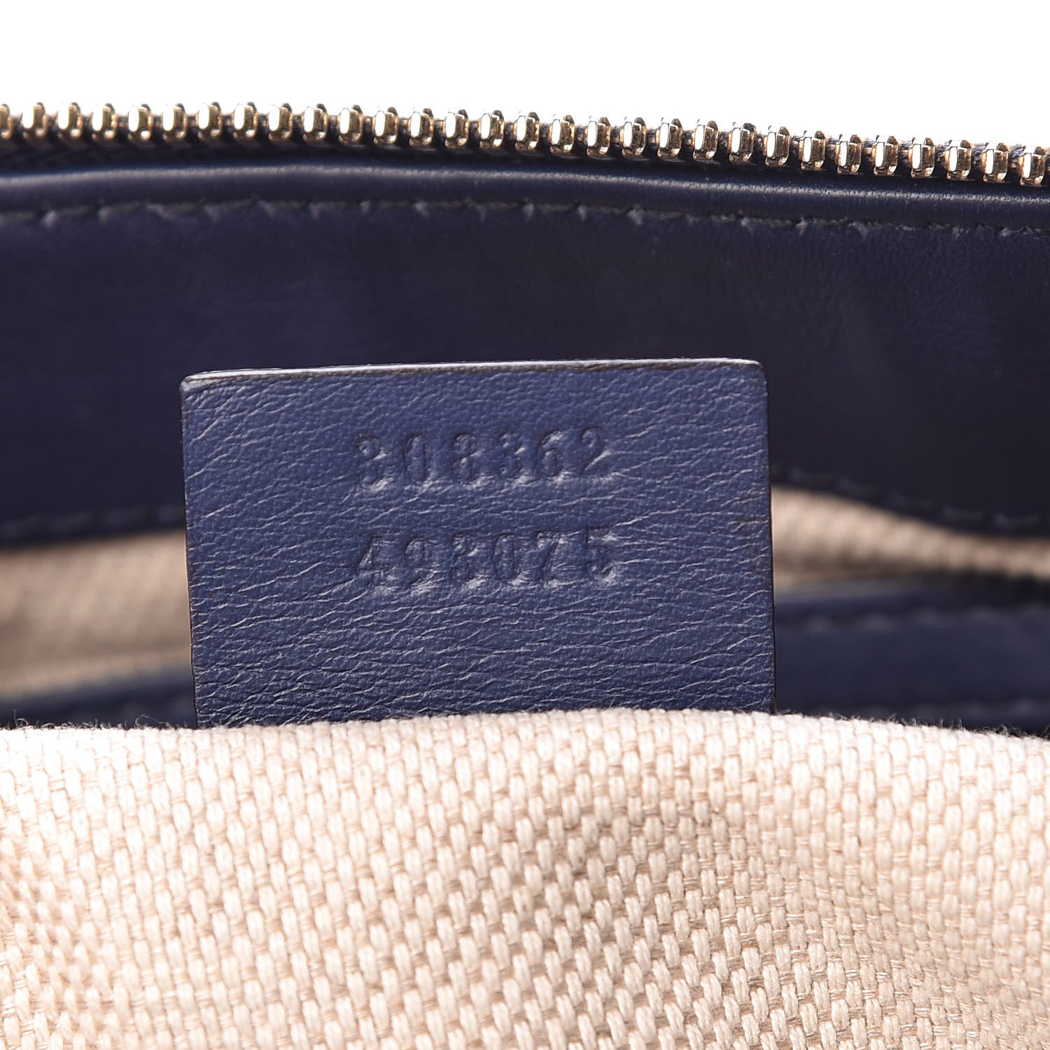 Gucci Vernice Naplack Small Soho Top Handle Satchel Uniform Blue 7 of 13