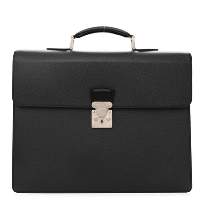 Louis Vuitton Taiga Moskova 2 Soufflots Briefcase Ardoise 1 of 10