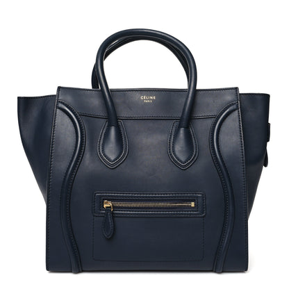 Celine Smooth Calfskin Mini Luggage Navy Blue 1 of 13