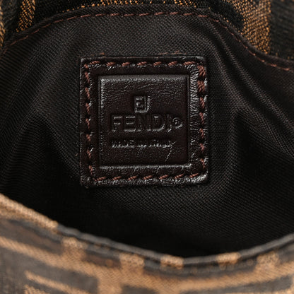 Fendi Zucca Mini Half Moon Baguette Tobacco 6 of 13