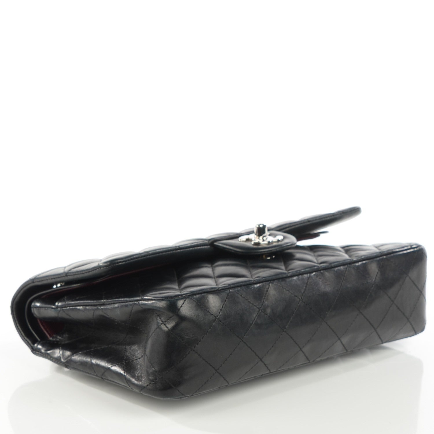 Chanel Lambskin Quilted Medium Double Flap Black 4 of 8