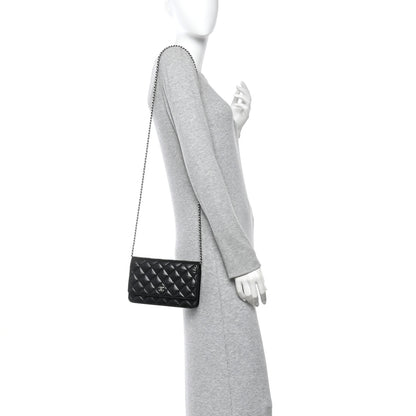 Chanel Caviar Quilted Wallet on Chain WOC Black 2 of 11