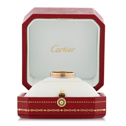 Cartier 18K Pink White Yellow Gold 3.5mm Vendome Louis Cartier Wedding Band Ring 52 6 6 of 6