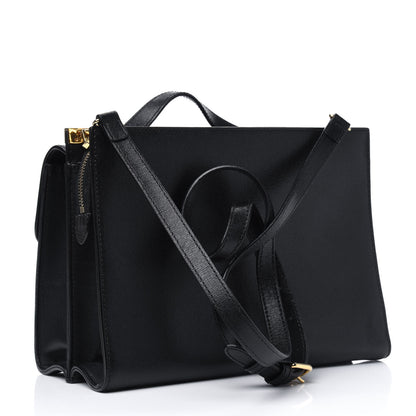 Fendi Vitello Elite Flamingo Demi Jour Shoulder Bag Black 2 of 3