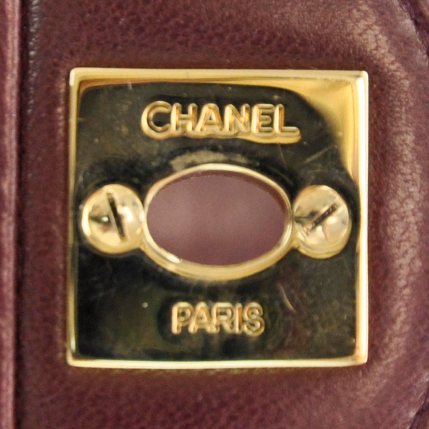 Lambskin East West Chocolate Bar Flap