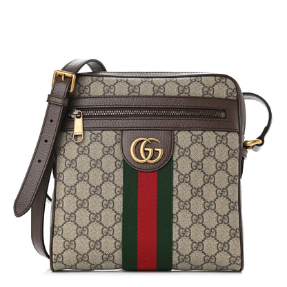Gucci GG Supreme Monogram Web Small Ophidia Messenger Bag Brown 1 of 9