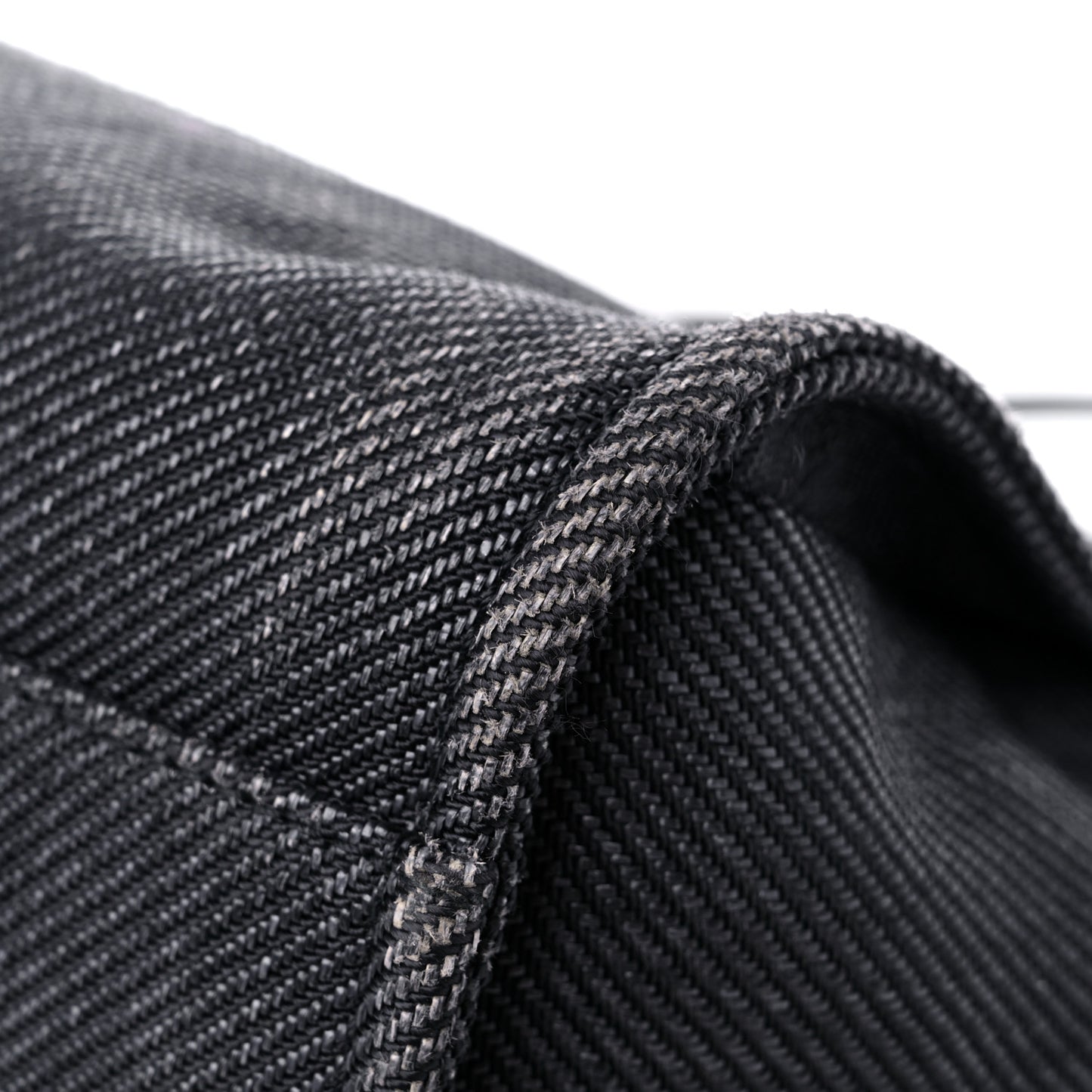 Woven Straw Raffia Medium Deauville Tote Black