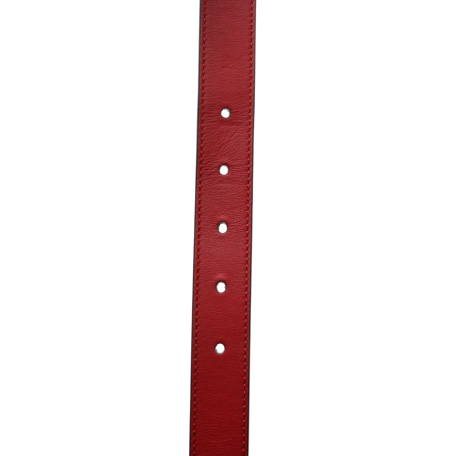 Gucci Moon Calfskin Torchon Double G 25mm Belt 90 36 Hibiscus Red 4 of 5