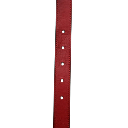 Gucci Moon Calfskin Torchon Double G 25mm Belt 90 36 Hibiscus Red 4 of 5