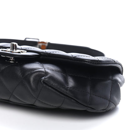 Chanel Calfskin Quilted CC Uniform Flap Belt Bag Black 9 of 9
